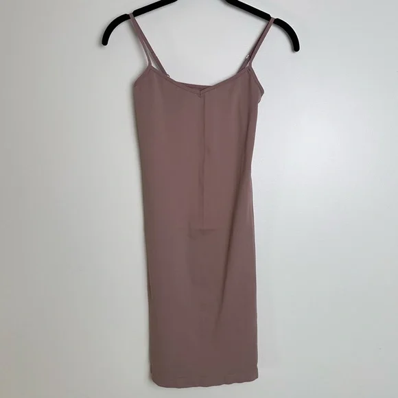 NWOT Free People Intimately Free Seamless V neck Slip Taupe Brown Size XS/Small - Picture 2 of 5